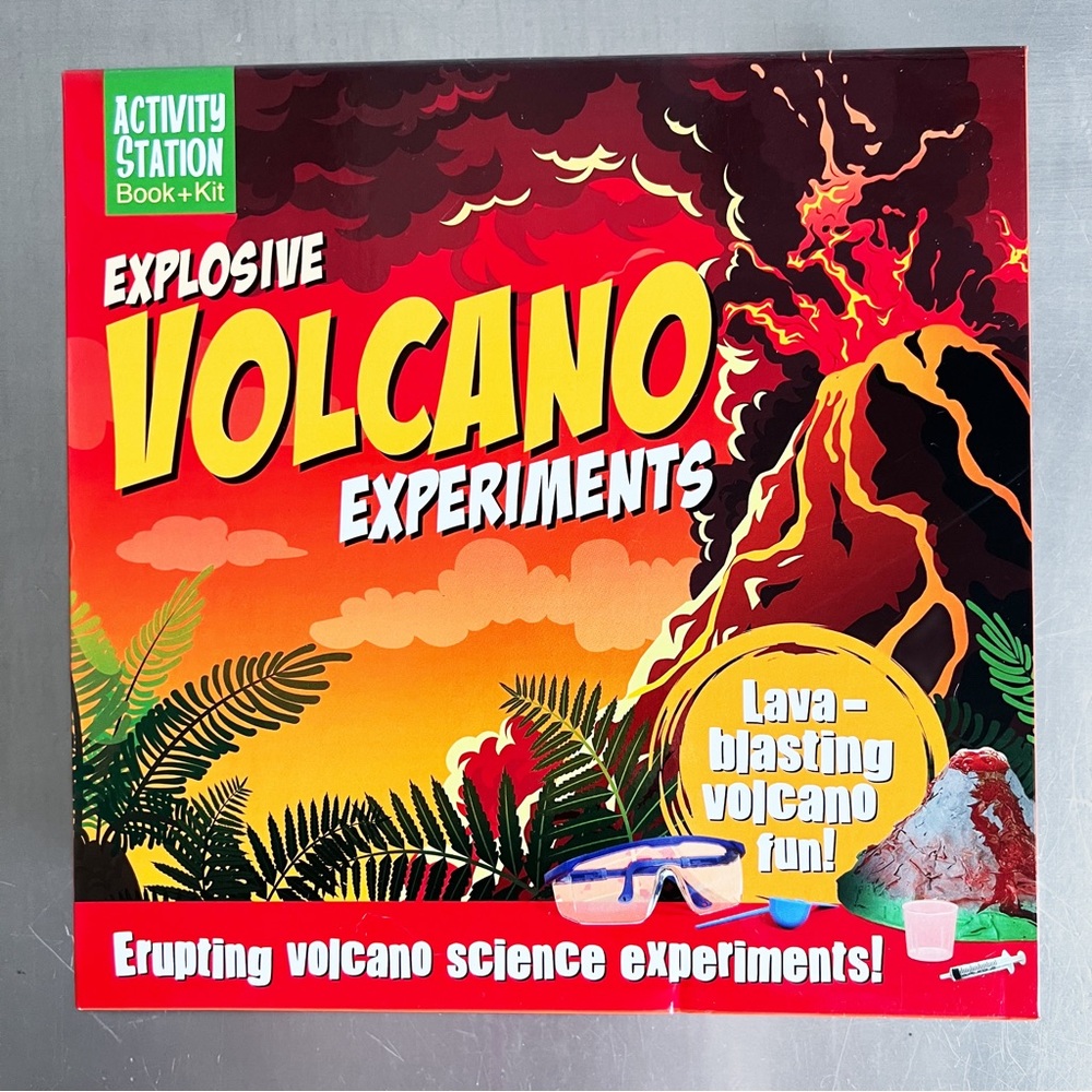 Explosive Volcano Experiments Activity Station Book & Kit